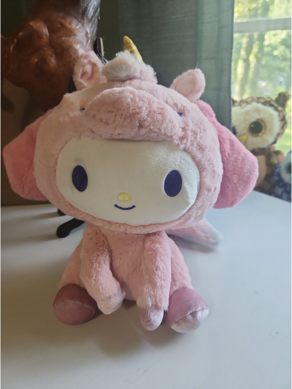 GUND Sanrio My Melody Unicorn Plush Toy, Premium Stuffed Animal, 9.5 inches, Pin
